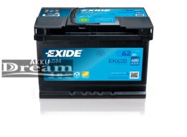 Exide Start Stop EK620 62Ah 680A / AGM