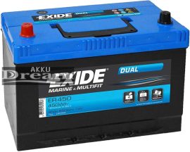 Exide Dual Marine ER450 munka akku, 12V 95Ah 650A B+